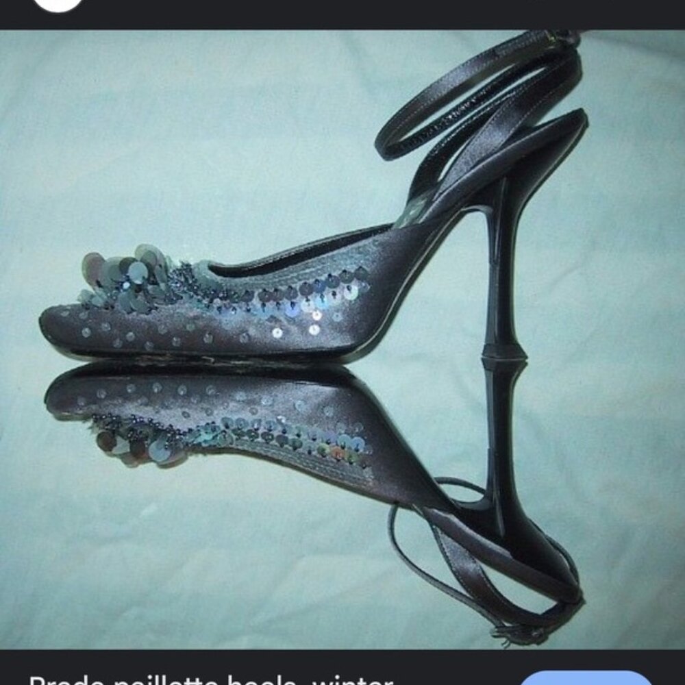 Vintage 1999 Sequin Prada Slingbacks (size EU 37 / US 7) - Picture 16 of 16